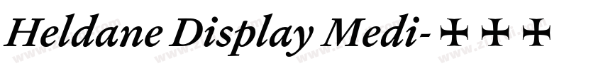 Heldane Display Medi字体转换